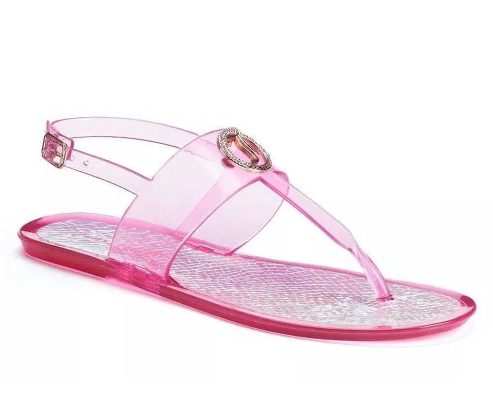 Juicy Couture - Juicy Couture Women Flat Thong Sandals Jelly T Strap ...