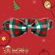 thumbnail image 3 of Collar para perro, elegante tartán navideño con forma de cola pequeña y lazo, talla L, 3 of 7