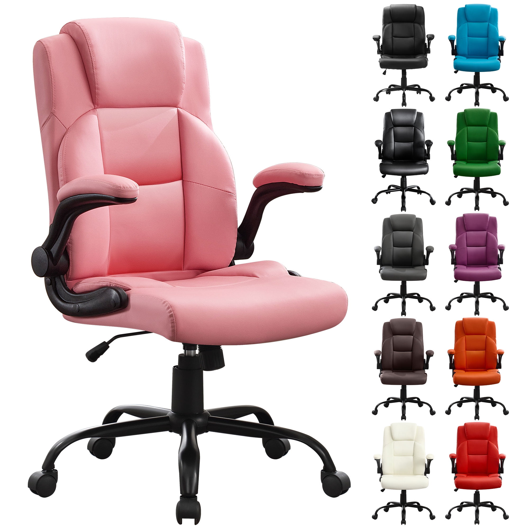 JONPONY Big and Tall Office Chair 400LBS Wide Seat Ergonomic Computer Desk Chair High Back Executive(图4)