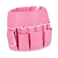 thumbnail image 2 of Organizador de herramientas tipo cubo impermeable, bolsa multibolsillos de gran capacidad para herramientas de trabajo. Rosa, 2 of 7