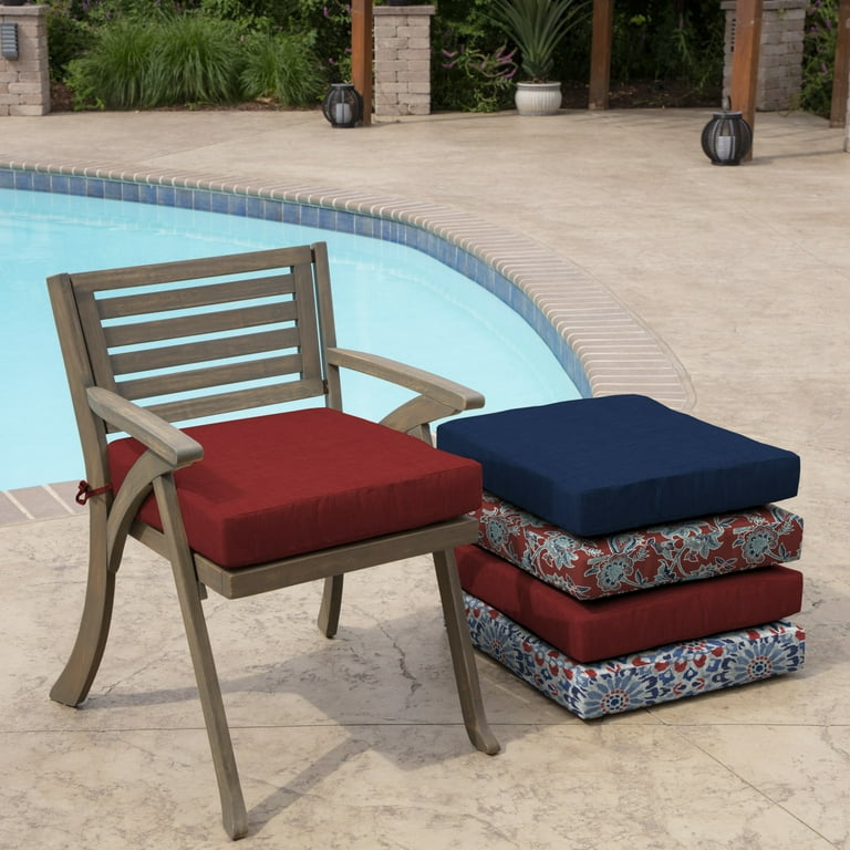 Arden Selections Outdoor Seat Cushion 19 x 19 Ruby Red Leala
