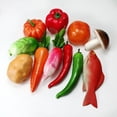 thumbnail image 2 of NAMZI Realistic Artificial Fake Vegetables Lifelike Decorative Foam Food Set Faux Veggies for Home, Kitchen, Decor Set Photo Props（Red Pepper，10pcs）, 2 of 5
