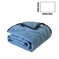 thumbnail image 3 of Qocolhg Solid Color Summer Quilt Bedding Modern Air Conditioner Quilt for Kids, Cotton Breathable Comforter Print Floral Quilts Bedspread, Cooling Blankets for Hot Sleepers, 39x59 inch, Blue, 3 of 8
