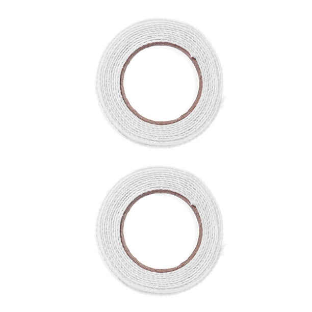 2 unidades de cinta adhesiva de encaje hueco para manualidades, cinta decorativa, cinta adhesiva para manualidades, encaje, adorno, cinta para álbumes de recortes (blanca)
