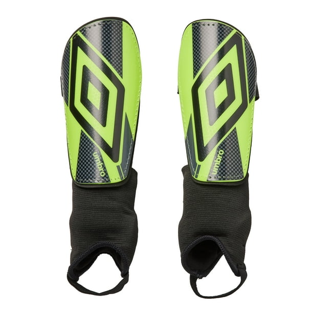 Umbro Ceramica Junior Stirrup Soccer Shin Guards, Green