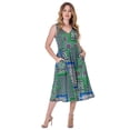 thumbnail image 3 of Womens Geometric Print Flare Dress, 3 of 5