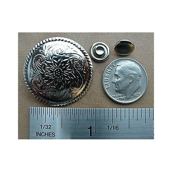 Conchos Rope Edge Rivet Back 1" 18 Pcs
