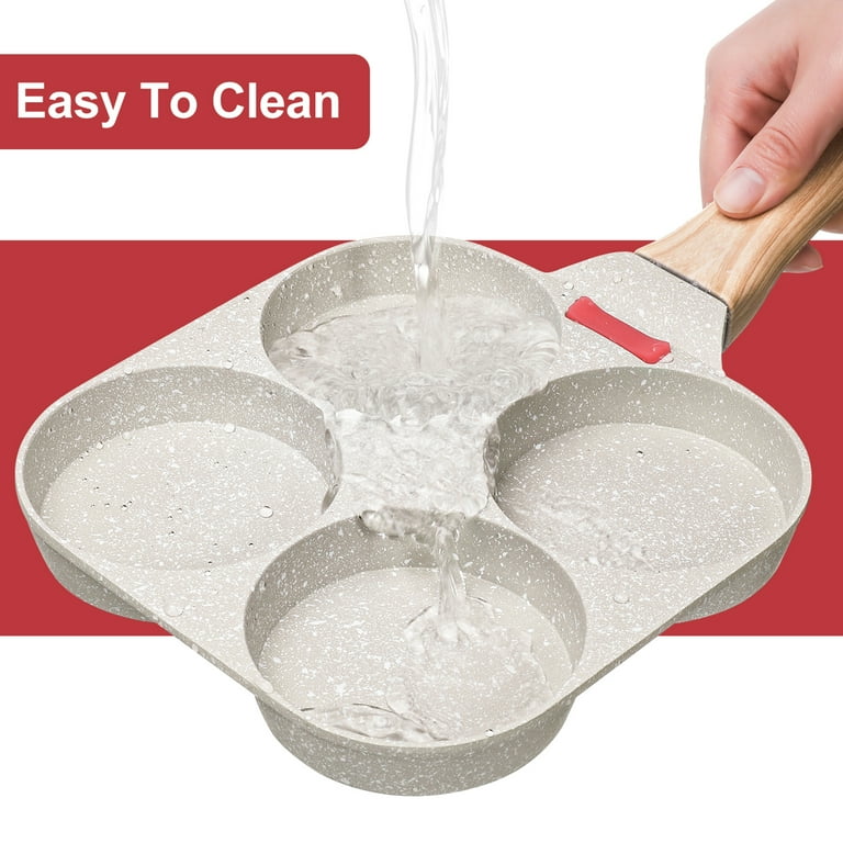 Luiisis 4-Cup Nonstick Egg Frying Pan with Spatula photo 4