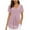 Pink, variant on Women's Fashion Chiffon Solid Color Casual V-Neck Short Sleeve T-shirt Tops