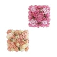 thumbnail image 1 of 2 paneles de pared de rosas con fondo de flores artificiales, tapete floral rosa champán, 1 of 9