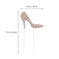 thumbnail image 2 of MLINS Golden Highheeled Shoes Cake Topper with Rhinestone for Wedding Birthday Party Decoration Supplies 1pc, 2 of 8