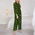 thumbnail image 3 of Kdxio Hohey Bee Women's Pajama Sets Long Sleeve Button Down Sleepwear Nightwear Soft Pjs Lounge Sets-Medium, 3 of 7