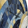 thumbnail image 5 of Designart "Constructing Blue Realms in Blue and Gold III" Abstract Shapes Oversized Wall Clock, 5 of 5