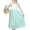 Green Lace, variant on Girls Dress White And Black Chiffon Lace Cold Shoulder 6 Years