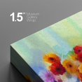 thumbnail image 4 of Canvas Print Wall Art Watercolor Paint Stroke Effect Daisy Bouquet Floral Plants Illustrations Modern Art Chic Closeup Colorful Multicolor Ultra for Living Room, Bedroom, Office - 12"x18", 4 of 5