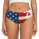 thumbnail image 1 of Balery American Flag Map Ropa Interior de Algodón para Mujer con Dibujo – Braguitas Cómodas y Elásticas, Estilo Clásico-X-Large, 1 of 6