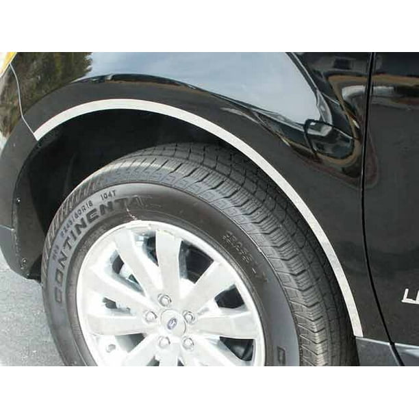Stainless Steel Wheel Well Trim 4Pc Fits 2007 2014 Ford Edge WQ47610 