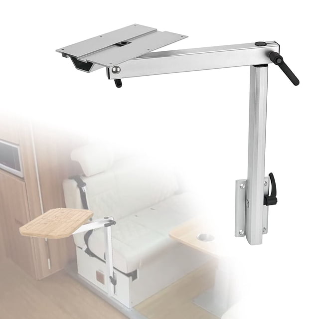 Pata de mesa extraíble, accesorios para RV, altura desmontable, aleación de aluminio ajustable, rotación de 360 grados para yates, autocaravana