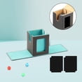 thumbnail image 4 of Caja de baraja de cartas coleccionables, caja de naipes coleccionable con 2 deflectores, estuche de tarjetas deportivas ligero de cuero PU de primera, 4 of 9