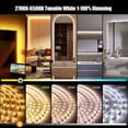 thumbnail image 2 of Tira de luces LED Wefomey, 100 pies, regulables, 24 V, con control remoto y aplicación, 2 of 7