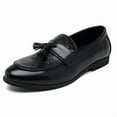 thumbnail image 3 of Big Size Men's Casual Loafers Slip On Leather Dress Shoes Comfortable Lightweight Driving Shoes Male Moccasins Classic Penny Loafer Flats Outdoor Walking Shoes, 3 of 21