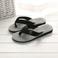 thumbnail image 2 of Mepaouo Mens Flip Flops Leather Thong Sandals Arch Support Beach Slippers Summer Water Shoes Size 7-9, 2 of 4