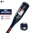 thumbnail image 2 of Franklin Sports MLB 21" Soft Sport Bat & Ball - Blue  - Lightweight Kids Bat + Ball Set - Soft PVC Cover, 2 of 11