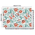 thumbnail image 5 of Pioneer Flower Floral Print Pattern Summer Placemats Table Placemats Set Of 6-Linen Kitchen Washable Placemats Table Mats 12x18 Inch Non-Slip Heat Resistant, 5 of 5