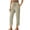 Beige, variant on Casual Breathable Chic Loose Fit Ankle Length Pants for Women Women'S Spring Solid Color Lace-Up With And Linen All Straight Leg Casual Pants Women's Summer Lightweight Ankle Length Pants