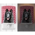 thumbnail image 2 of Caroline's Treasures SC9241CNL Belgian Sheepdog Hearts Love and Valentine's Day Portrait Ceramic Night Light, 6x4x3",, 2 of 2