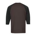 thumbnail image 5 of Men's Shirts 3/4 Sleeve Crewneck Henley Shirt Basic Coffee Tee Shirts with Button Men Shirts Casual, 5 of 6