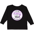 thumbnail image 3 of Inktastic I Wear Purple for my Mom- Lupus Awareness Boys or Girls Long Sleeve Toddler T-Shirt, 3 of 5