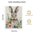 thumbnail image 2 of Acheng Easter Canvas Wall Art, Bunny Cute Rabbit Flower Spring Vintage Watercolor Square Framed Paintings Print on Canvas Artwork for Bedroom Living Room Home Office Decoration picture 1, 2 of 5
