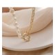 thumbnail image 4 of Cadena de empalme de estilo europeo y americano con personalidad, collar de diseño retro de lujo con perlas naturales de agua dulce 100%, 4 of 4