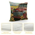 thumbnail image 4 of Shiartex Rustic Farmhouse Throw Pillow Covers Red Truck Vintage Sunflower Lettering Cushion Cover Decorative Pillow Case for Home Car Couch White, 4 of 5