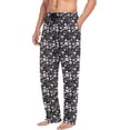 thumbnail image 5 of Skull Love Hearts Pajama Pants Mens Lounge Pants Super Soft Men Pajama Bottoms, 5 of 7