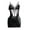 Black, variant on Intimates Womens Wet Look Underwear Leather Bodysuit Mesh Patchwork Halter Neck High Cut Leotard Bodysuit Clubwear