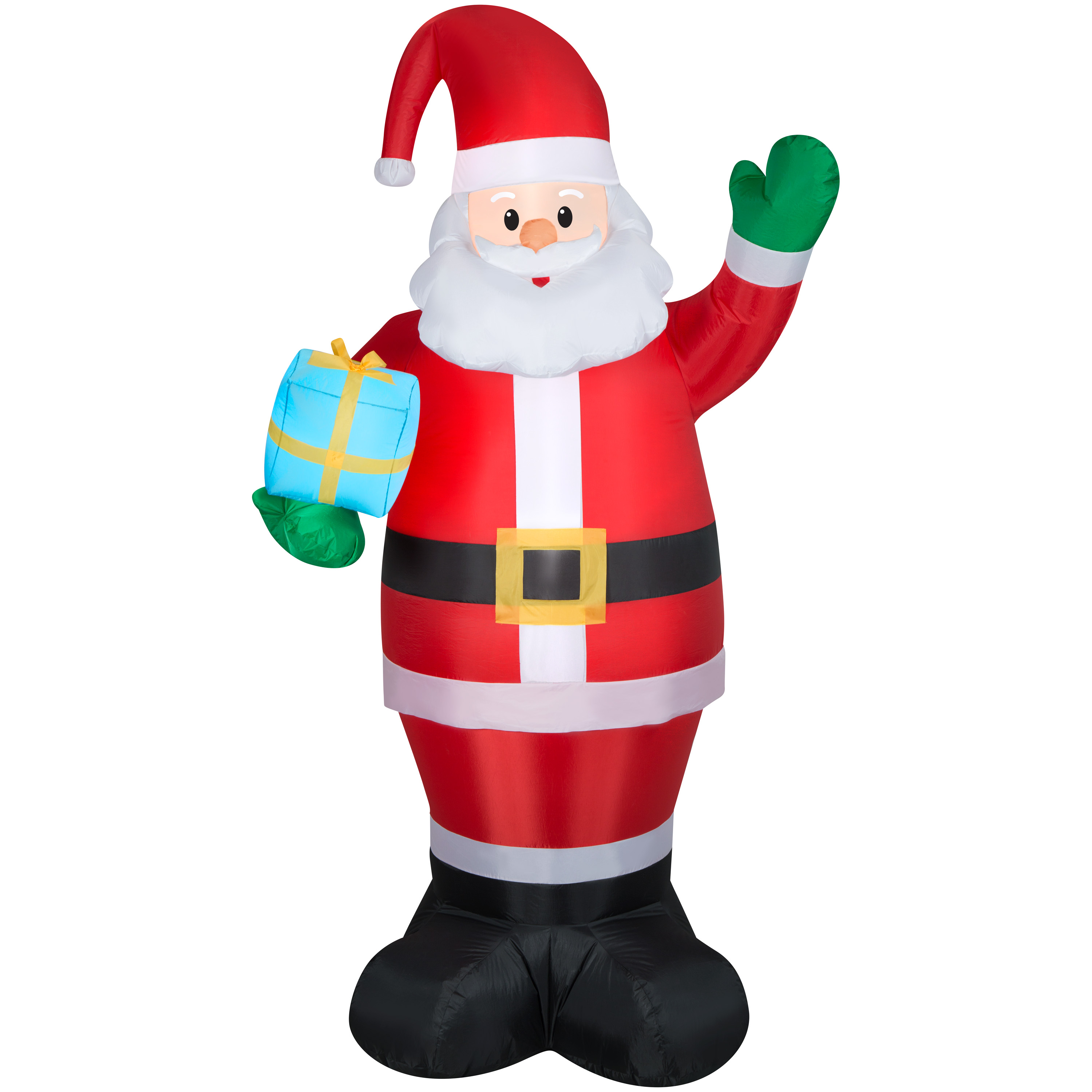 Santa Claus With Gift Box 9 Feet Tall Walmart