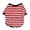 Red, variant on Pet Clothes Dog Striped Round Neck Tee Korean Style Pet Shirt for Small Dogs Comfortable Lightweight Knit Top for Daily Wear,25 cm,Red