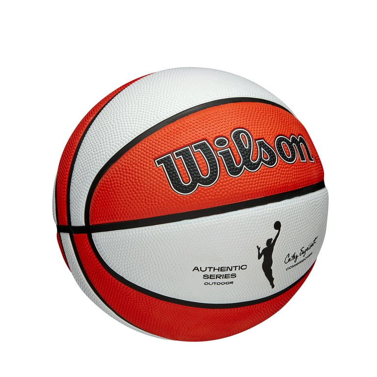 Wilson WNBA Authentic Outdoor Basketball Orange and White 27.5