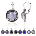 thumbnail image 3 of Guardurnaity 1 par de pendientes colgantes de piedra redondos grandes bohemios para mujeres y niñas, joyería tallada, pendientes tibetanos Vintage Ropa, zapatos y accesorios Miscelánea Negro, 3 of 6