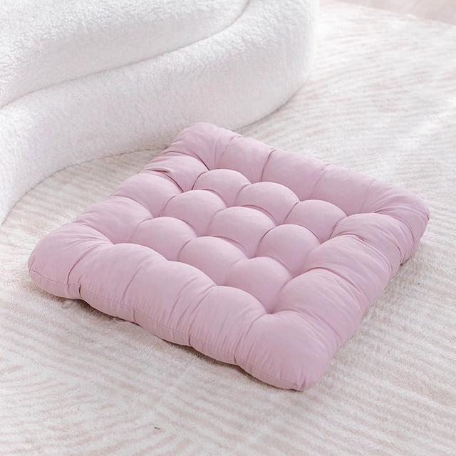 Solid Color Soft Chair Cushion 40*40cm Polyester Fiber (polyester) Chair Cushion Solid Wood Chair Cushion Simple Family Dining Chair Cushion