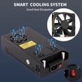 thumbnail image 4 of DC 12V 50A 600W Power Supply Switch 110V/220 AC to 12V DC Converter PSU SMPS Adapter Adjustable Universal Transformer for RV, Radio/Car Stereos, LED, 4 of 5