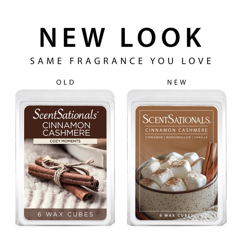 ScentSationals Cinnamon Cashmere Scented Wax Melts, 2.5 oz
