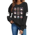 thumbnail image 6 of Tbopshirt Wonmen Halloween Graphic Sweatshirt Crewneck Sweatshirt Cute Printed Long Sleeve Pullover Tops, 6 of 6