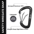 thumbnail image 3 of Clips mosquetones Rhino Produxs 12kN (1225 kg) de alta resistencia, 3 of 5