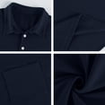 thumbnail image 5 of Polo Shirts for Men Short Sleeve Collared Golf Shirt Work Performance Athletic Polos with Pocket Navy XL, 5 of 7