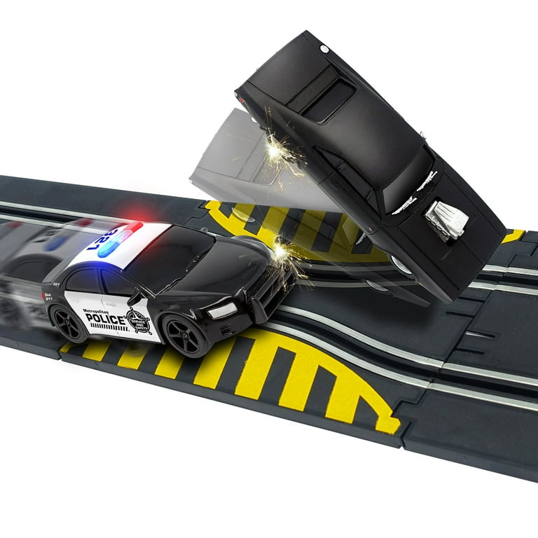 Fast & Furious: Ultimate Speed Raceway Slot Car Set- Officially Licensed,  71.7 x 36.6 Racetrack Layout, Two 1:43 Replica Cars, Two Player Race