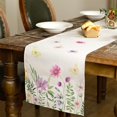 thumbnail image 4 of Summer Decorations Floral Table Runner 13x72 Inches Seasonal Holiday Spring Flower Decor Farmhouse Indoor Vintage Theme Gathering Dinner Party AT273, 4 of 6