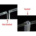 thumbnail image 4 of 36-inch U Shaped Frameless Window Shower Door Seal Clear for 3/8-inch Glass, 4 of 4